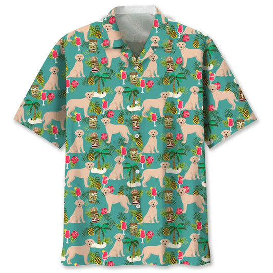 Labrador Beach Hawaiian Shirt For Beach Days, Summer Outings, And Thoughtful Gift Giving
