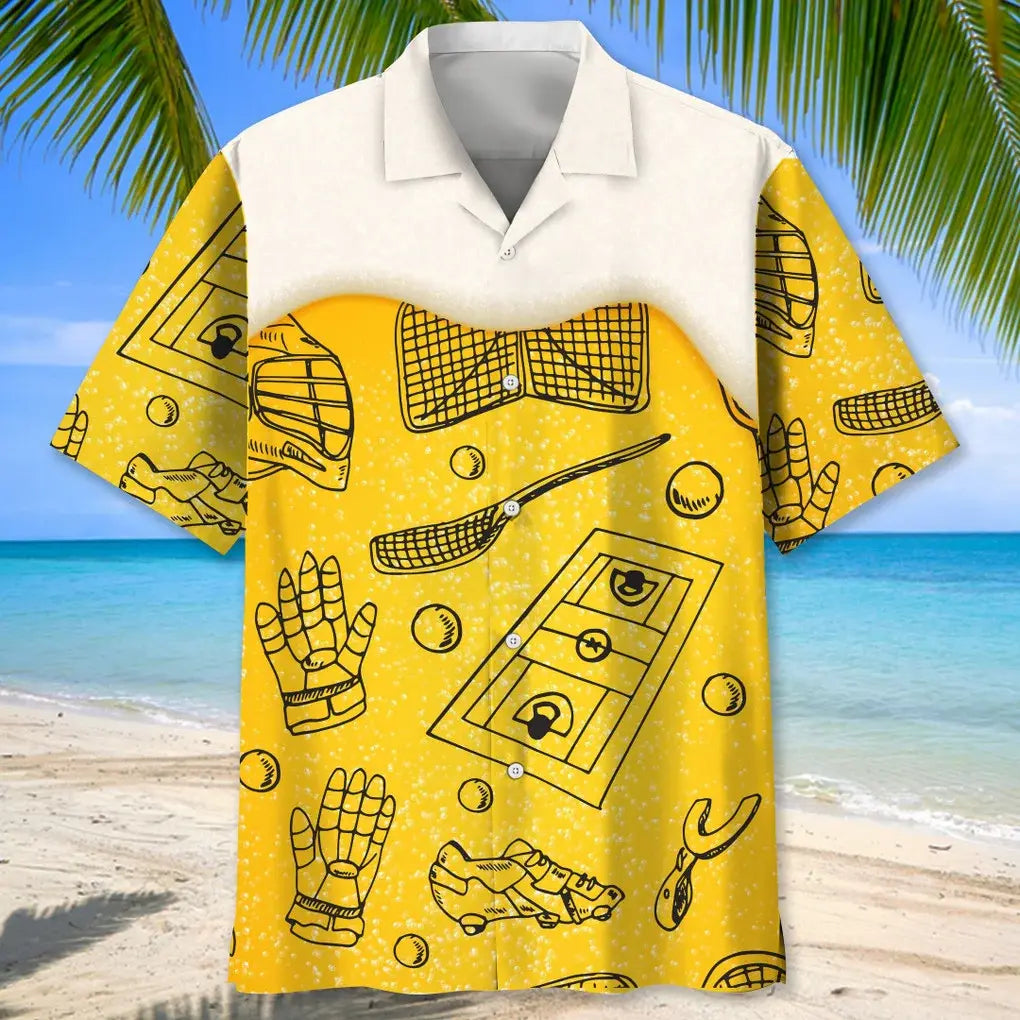 Lacrosse Beer Hawaiian Shirt For Beach Days, Summer Outings, And Thoughtful Gift Giving