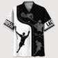 Lacrosse Mesh Pattern Hawaiian Shirt For Resort Trips, Coastal Parties, And Warm Weather Style
