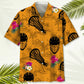 Tropical Lacrosse Orange Hawaiian Shirt For Resort Trips, Coastal Parties, And Warm Weather Style