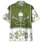 Lacrosse Skull Hawaiian Shirt For Active Holidays, Resort Trips, And Warm Weather Gatherings