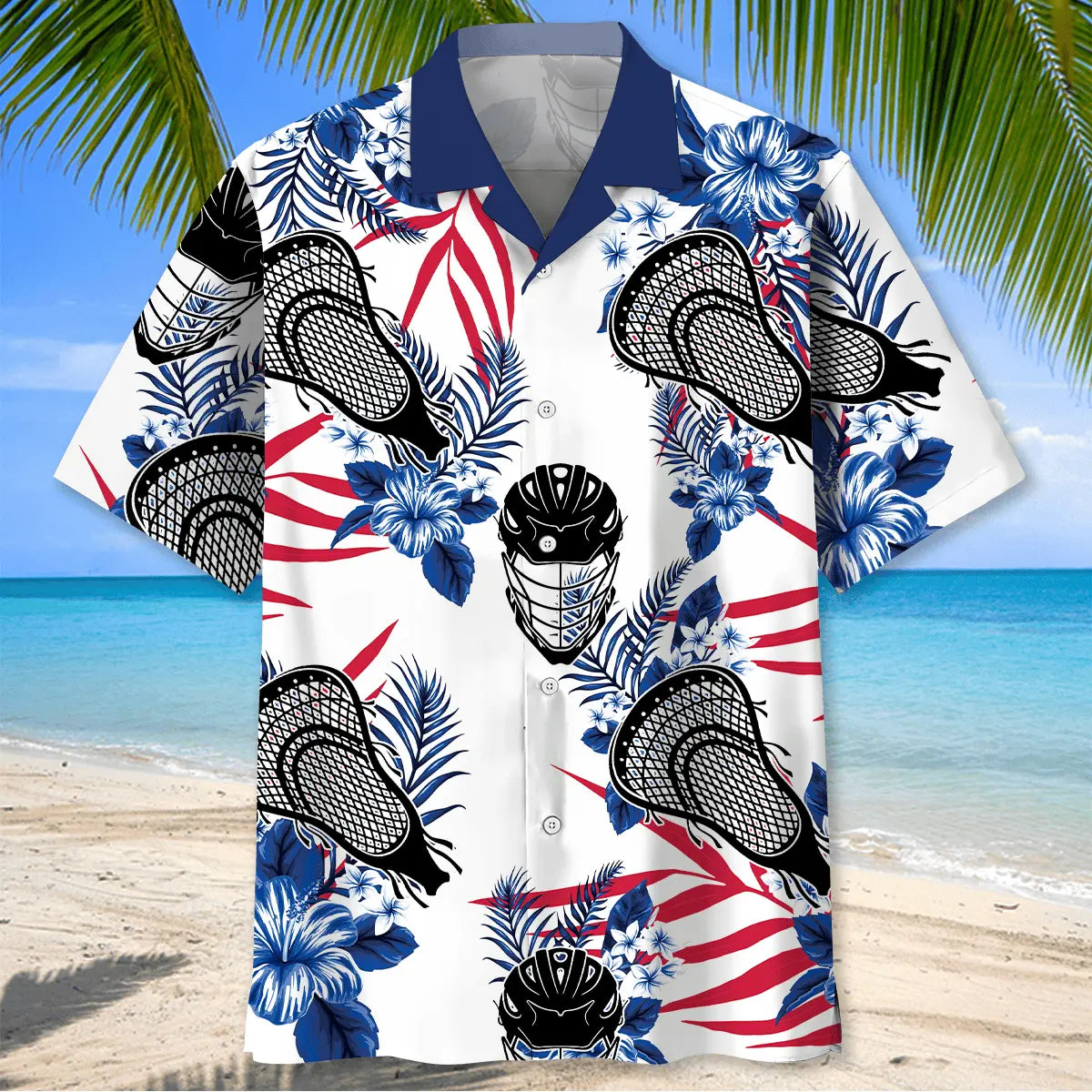 Lacrosse Sticks Hawaiian Shirt For Beach Days, Weekend Events, And Thoughtful Gift Giving