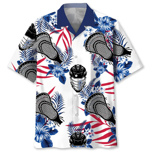 Lacrosse Sticks Hawaiian Shirt For Beach Days, Weekend Events, And Thoughtful Gift Giving