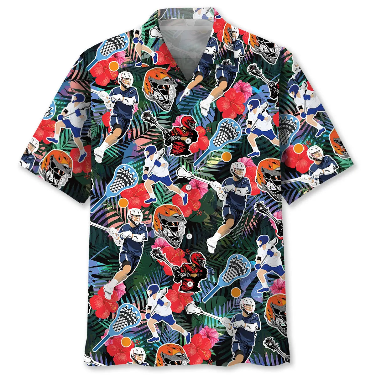 Tropical Lacrosse Hawaiian Shirt For Beach Days, Summer Outings, And Thoughtful Gift Giving
