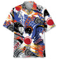 Colorful Lacrosse Water Hawaiian Shirt For Summer Vacation, Beach Travel, And Casual Wear