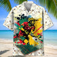 Watercolor Lacrosse Hawaiian Shirt For Active Holidays, Resort Trips, And Warm Weather Gatherings