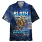 Lazy Sloth Hiking Team Hawaiian Shirt For Vacation Cruise And Warm Weather Fashion