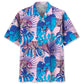 Tropical Leopard Hawaiian Shirt For Island Vacations, Resort Wear, And Relaxed Seasonal Style