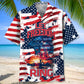 American Freedom Ring Hawaiian Shirt For Tropical Holidays, Outdoor Gatherings, And Everyday Comfort