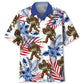 Fishing Adventure Bigfoot Hawaiian Shirt For Tropical Holiday, Island Adventure, And Resort Wear