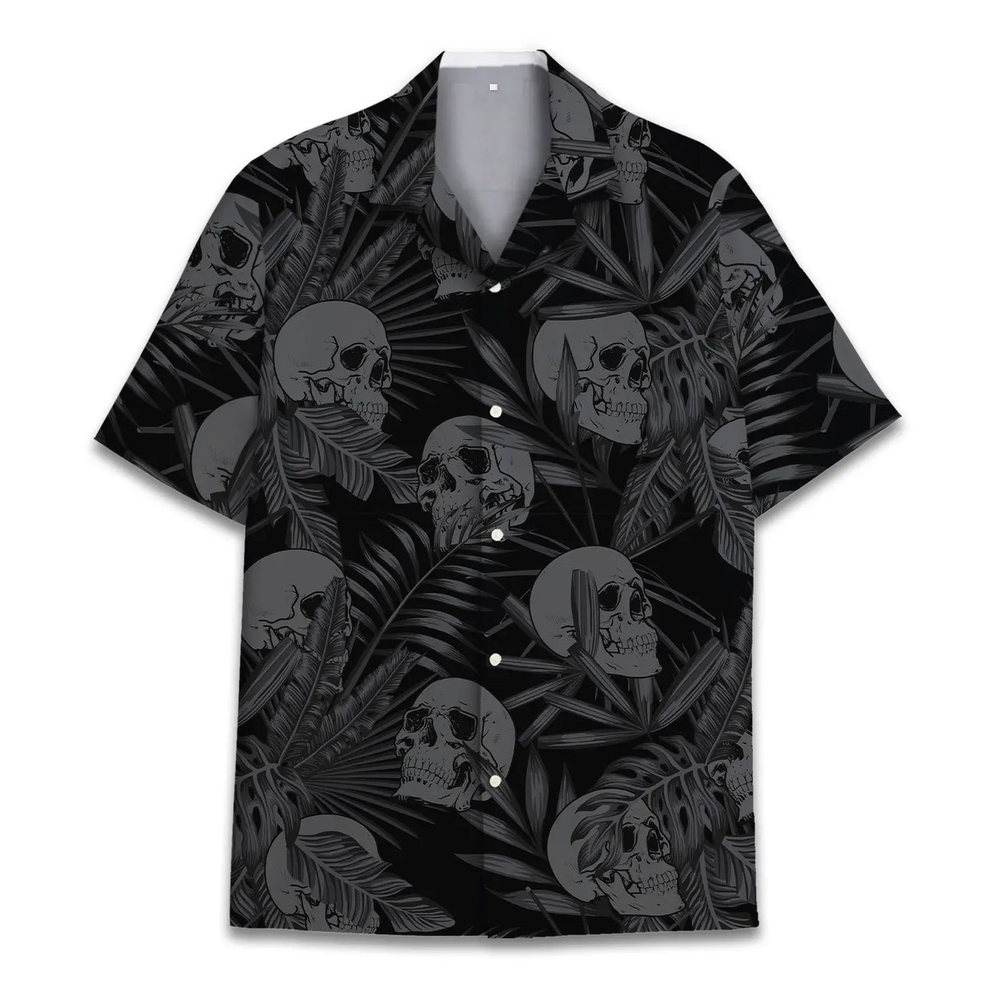 Island Skull Aloha Hawaiian Shirt For Mythic Art Lovers, Coastal Outings, And Thoughtful Gift Giving