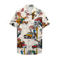 Island Lineman Bucket Truck Pattern Aloha Hawaiian Shirt For Motorsport Events, Beach Travel, And Thoughtful Gift Giving