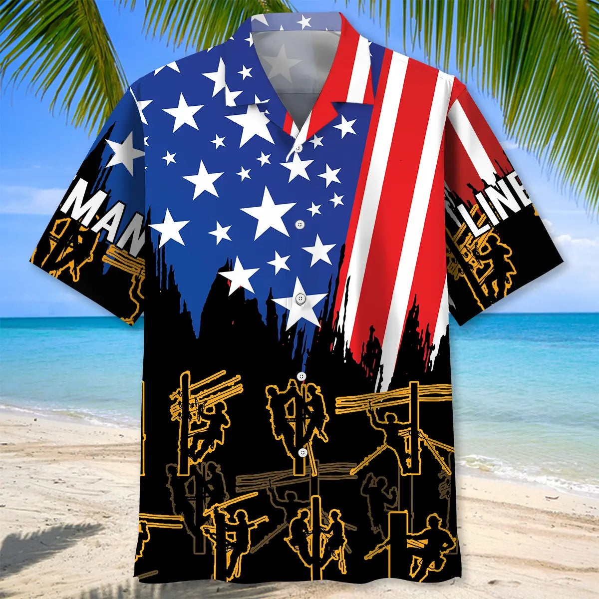 Lineman Proud Hawaiian Shirt For Family Vacation, Cruise Journey, And Relaxed Resort Style