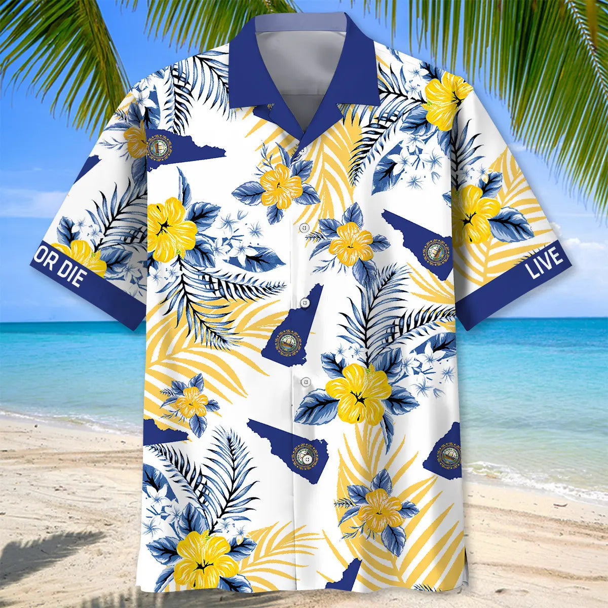 New Hampshire Heritage Hawaiian Shirt For Resort Holiday And Travel Ready Style
