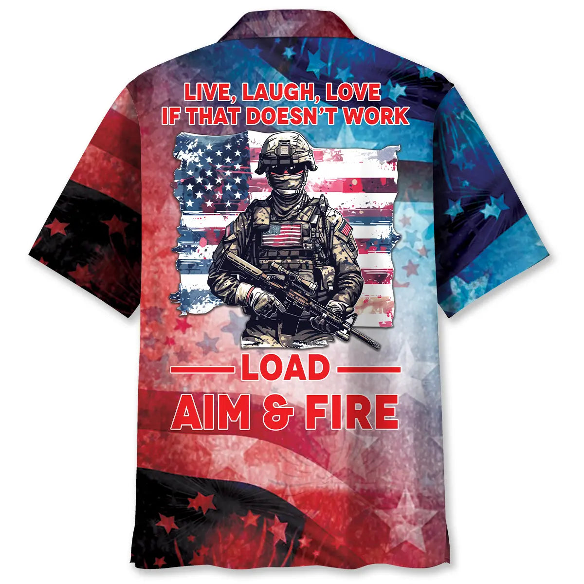 American Outdoor Spirit Hawaiian Shirt For Beachside Event, Beach Travel, And Relaxed Resort Style