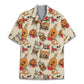 Halloween Island Skull Aloha Hawaiian Shirt For Autumn Gatherings, Coastal Outings, And Playful Holiday Style