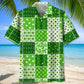 Lucky Irish Saint Patrick's Day Hawaiian Shirt For Beach Days, Summer Outings, And Thoughtful Gift Giving