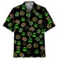 Neon Lucky Green Saint Patrick's Day Hawaiian Shirt For Tropical Holidays, Outdoor Gatherings, And Everyday Comfort