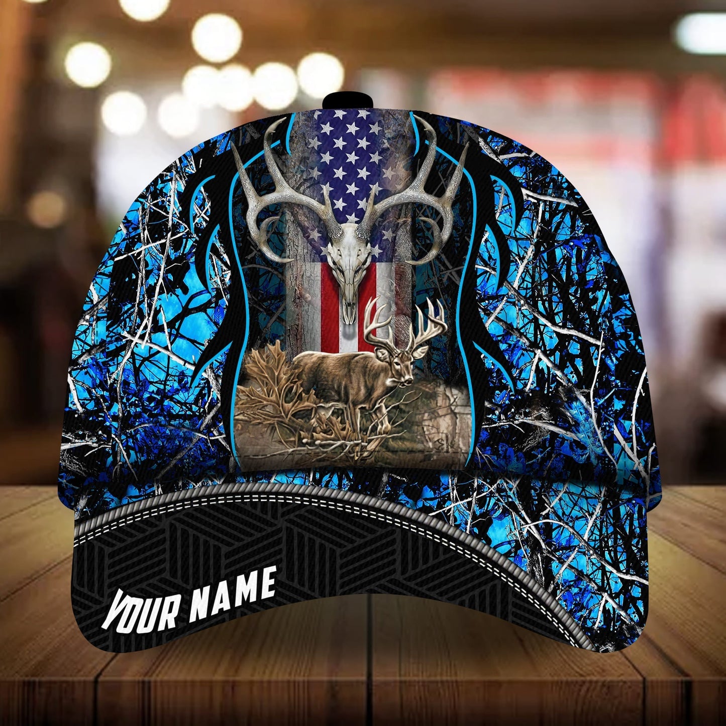 Awesome Deerhorn Hunting Personalized Classic Cap For Holiday Trips Daily Outfits And Thoughtful Gifting