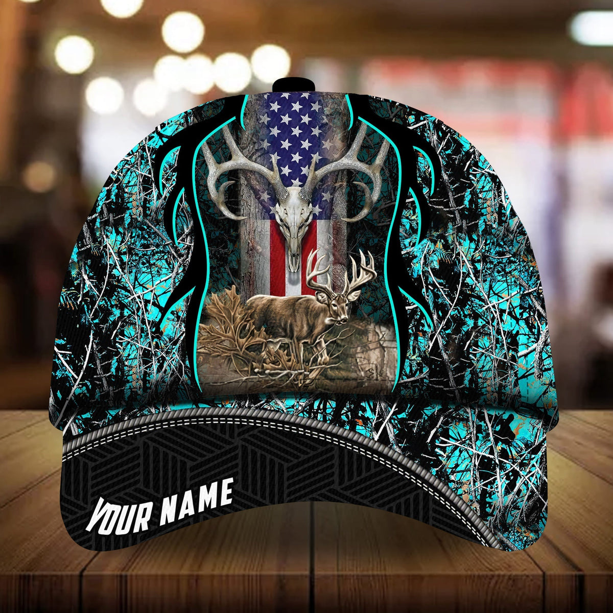 Awesome Deerhorn Hunting Personalized Classic Cap For Holiday Trips Daily Outfits And Thoughtful Gifting