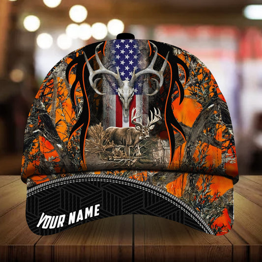 Awesome Deerhorn Hunting Personalized Classic Cap For Holiday Trips Daily Outfits And Thoughtful Gifting
