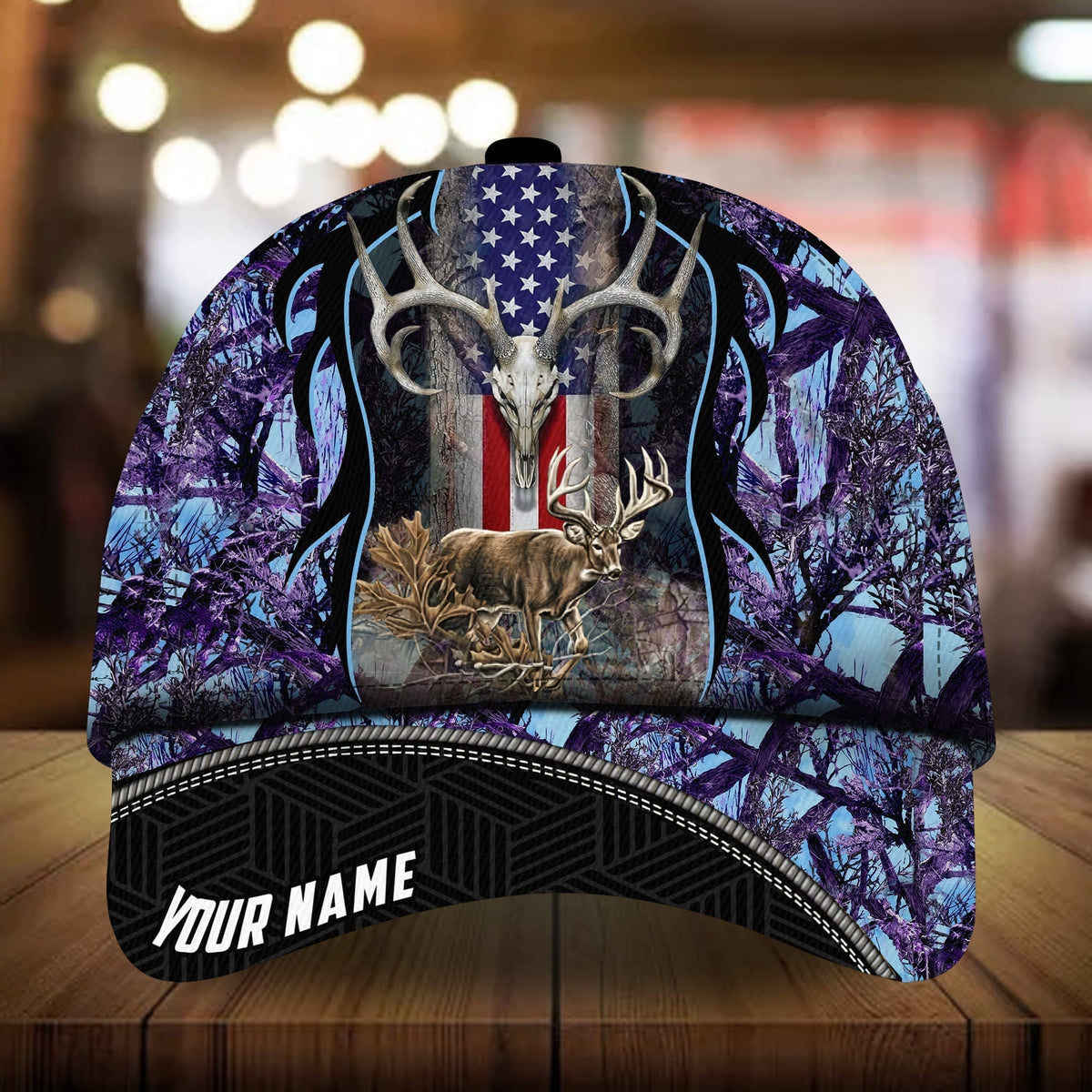 Awesome Deerhorn Hunting Personalized Classic Cap For Holiday Trips Daily Outfits And Thoughtful Gifting