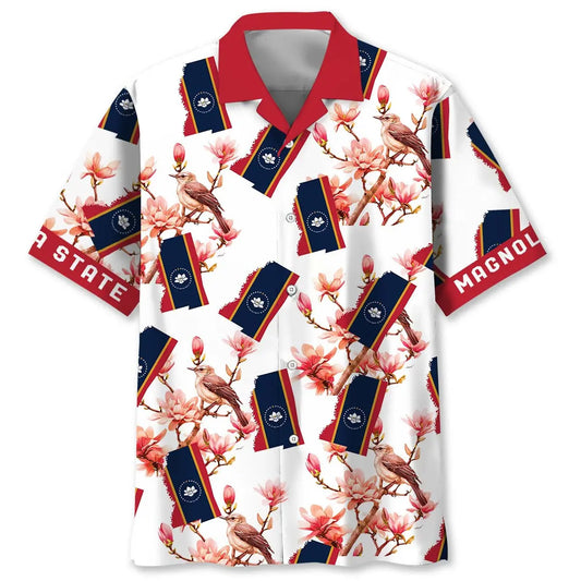 Magnolia State Proud Hawaiian Shirt For Summer Gathering And Coastal Casual Wear