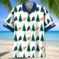 Maine Proud Pine Tree State Hawaiian Shirt For Seasonal Celebration, Warm Weather Outing, And Coastal Casual Wear
