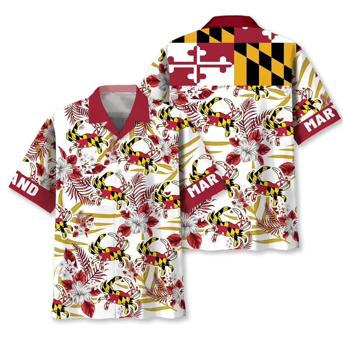 Maryland Proud Hawaiian Shirt For Resort Escapes And Summer Events