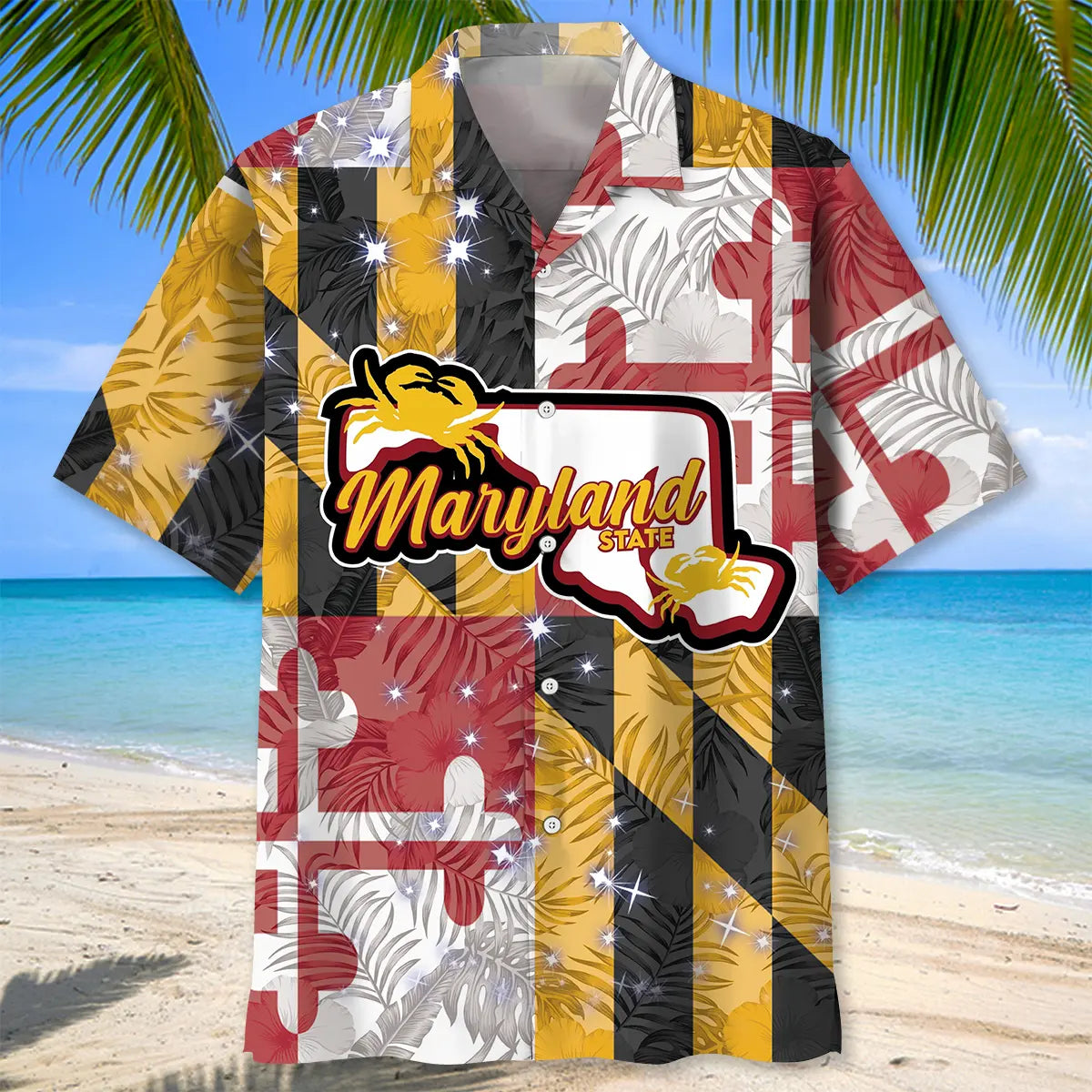 Maryland Proud Vintage Hawaiian Shirt For Beachside Event And Everyday Comfort