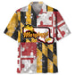 Maryland Proud Vintage Hawaiian Shirt For Family Vacation, Weekend Escape, And Relaxed Summer Style
