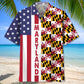 Maryland State Proud Hawaiian Shirt For Poolside Gatherings And Resort Wear