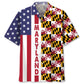 Maryland State Proud Hawaiian Shirt For Resort Escape, Poolside Gathering, And Comfortable Travel Wear