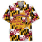 Maryland The Old Line State Proud Hawaiian Shirt For Tropical Retreat, Coastal Festival, And Easygoing Fashion
