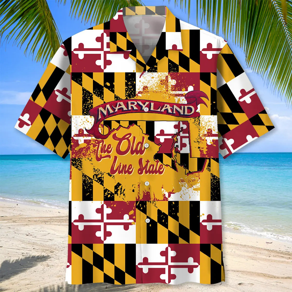 Maryland State Humor Hawaiian Shirt For Tropical Holiday And Coastal Style