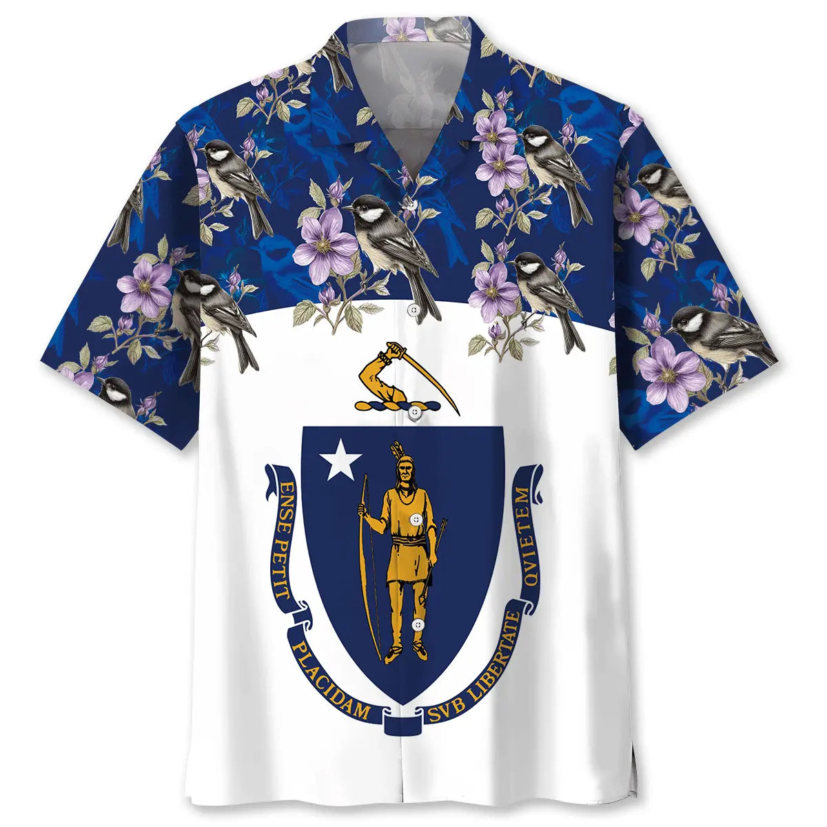 Massachusetts Proud Hawaiian Shirt For Tropical Holidays, Outdoor Gatherings, And Everyday Comfort