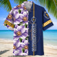 Massachusetts Heritage Mayflower Hawaiian Shirt For Summer Vacation, Beach Travel, And Casual Wear