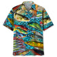 Master Baiter Fishing Hawaiian Shirt For Outdoor Adventures, Coastal Travel, And Comfortable Casual Style