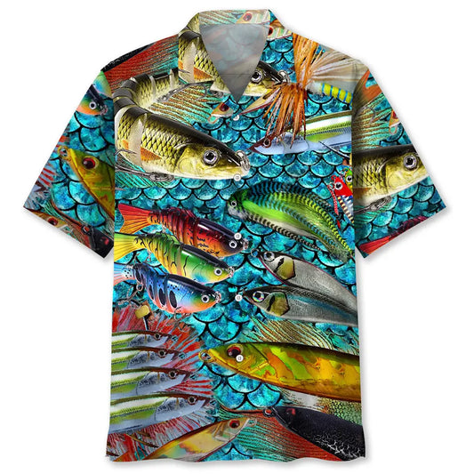 Master Baiter Fishing Hawaiian Shirt For Outdoor Adventures, Coastal Travel, And Comfortable Casual Style