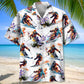 Master Skiing Hawaiian Shirt For Summer Vacation, Beach Travel, And Casual Wear