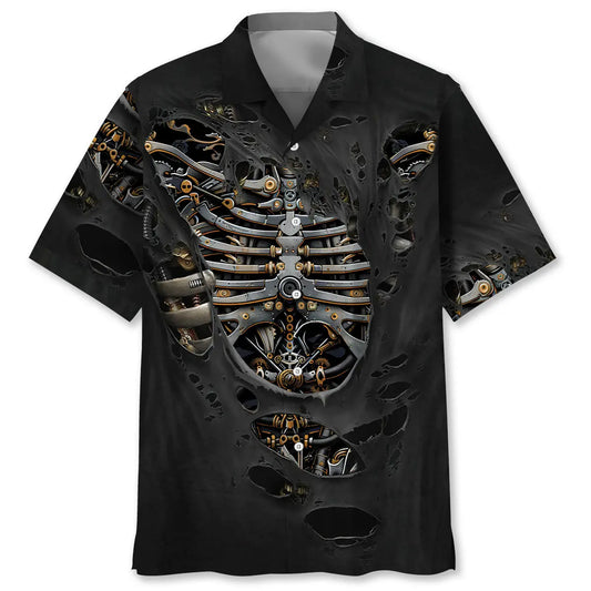 Mechanic From Bones Hawaiian Shirt For Tropical Retreat, Poolside Gathering, And Everyday Comfort