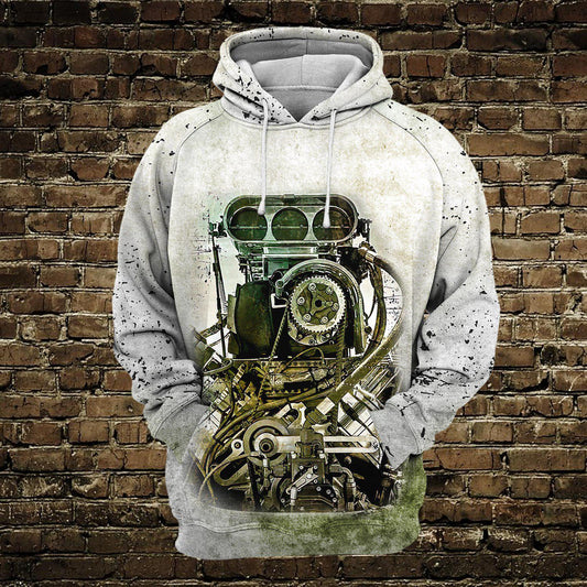 White Mechanic Hoodie For Relaxed Streetwear Weekend Travel And Everyday Style