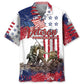 Veteran Memorial Tribute Hawaiian Shirt For Beachside Event And Casual Outdoor Style