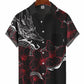 Abstract Eastern Dragon Illustration Hawaiian Shirt For Island Vacations, Casual Events, And Distinctive Seasonal Style