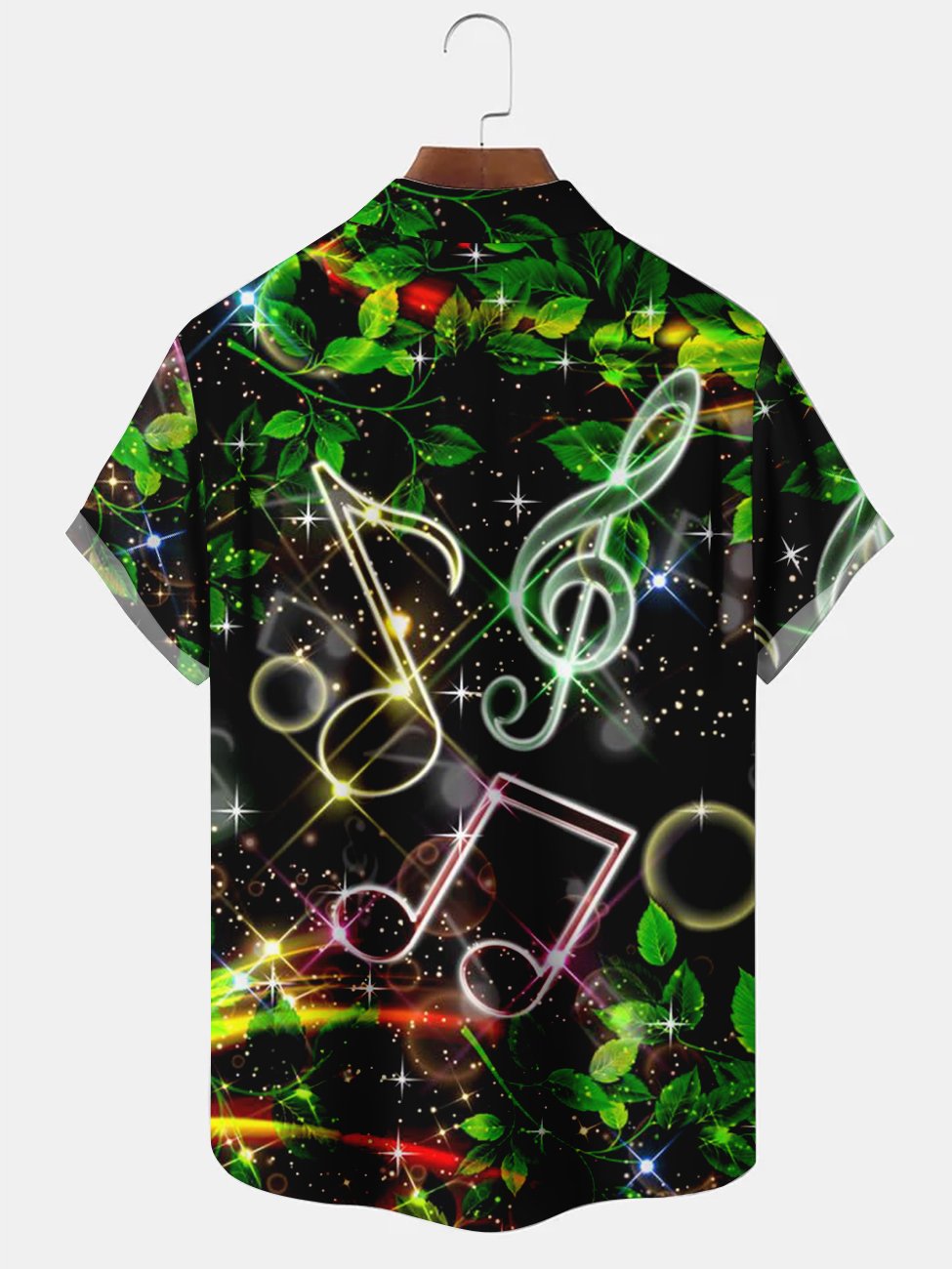 Abstract Music Note Hawaiian Shirt For Concert Lovers, Tropical Holidays, And Thoughtful Gift Giving