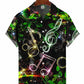 Abstract Music Note Hawaiian Shirt For Concert Lovers, Tropical Holidays, And Thoughtful Gift Giving