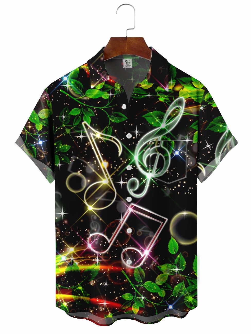 Abstract Music Note Hawaiian Shirt For Concert Lovers, Tropical Holidays, And Thoughtful Gift Giving