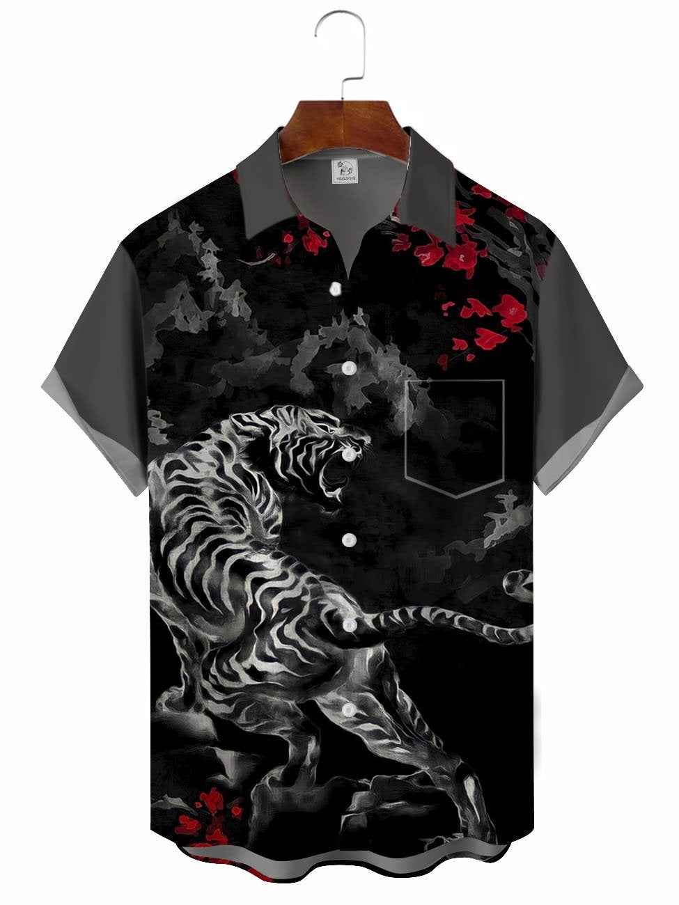 Creative Tie Dye Tiger Hawaiian Shirt For Nature Fans, Resort Trips, And Comfortable Warm Weather Wear