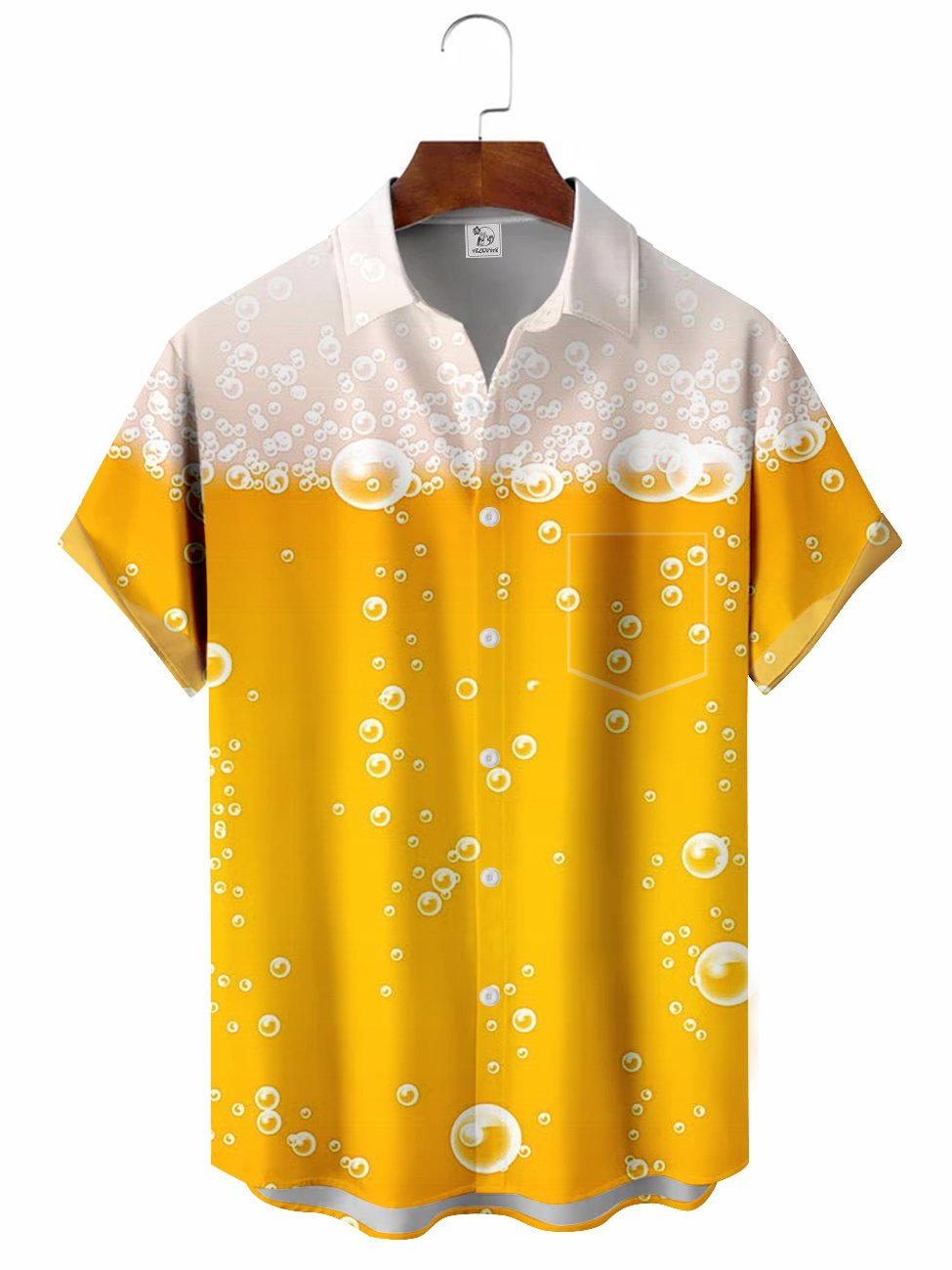 Beer Creative Pattern Hawaiian Shirt For Island Vacations, Resort Wear, And Relaxed Seasonal Style