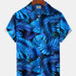 Blue Leaves Hawaiian Shirt For Beach Days, Summer Outings, And Thoughtful Gift Giving